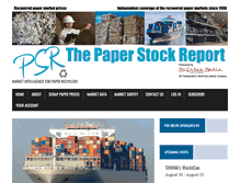 Tablet Screenshot of paperstockreport.com